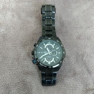 Edifice Casio black wrist watch